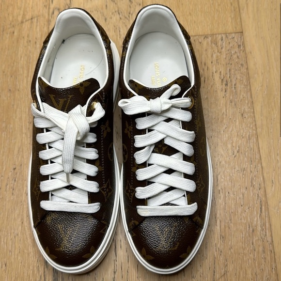 Louis Vuitton Time out sneakers cacao brown monogram - Picture 4 of 8